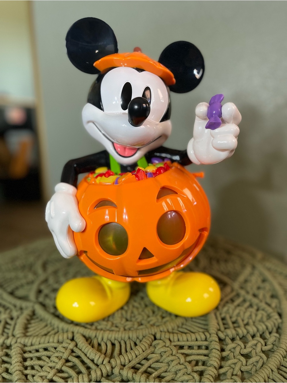 Disney Mickey Mouse Halloween Pumpkin Popcorn Bucket